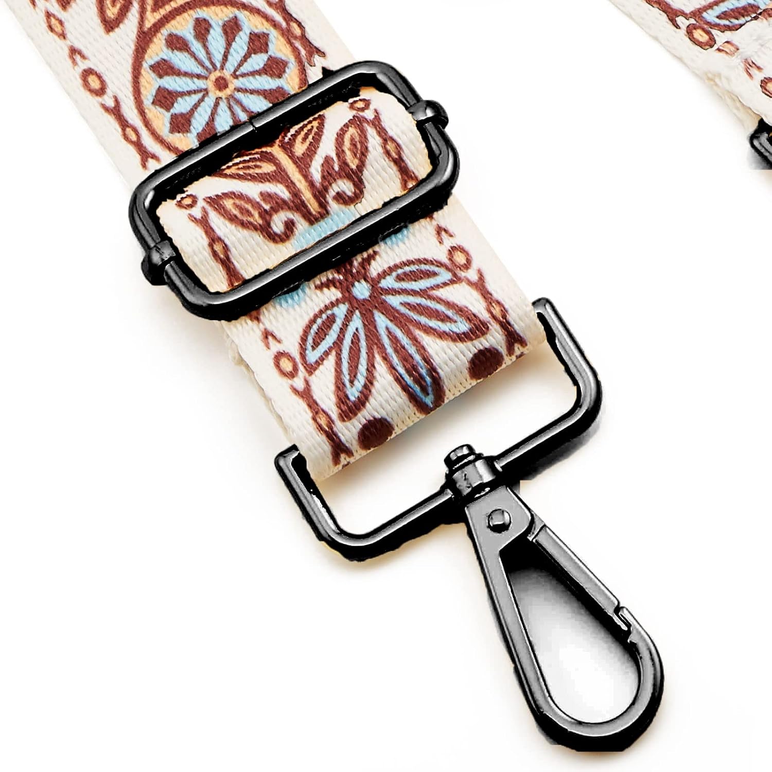 ZOOEASS Nickel Buckles Wide Shoulder Strap Adjustable Replacement Belt Gun Buckles Guitar Style Crossbody Bag Strap image 3