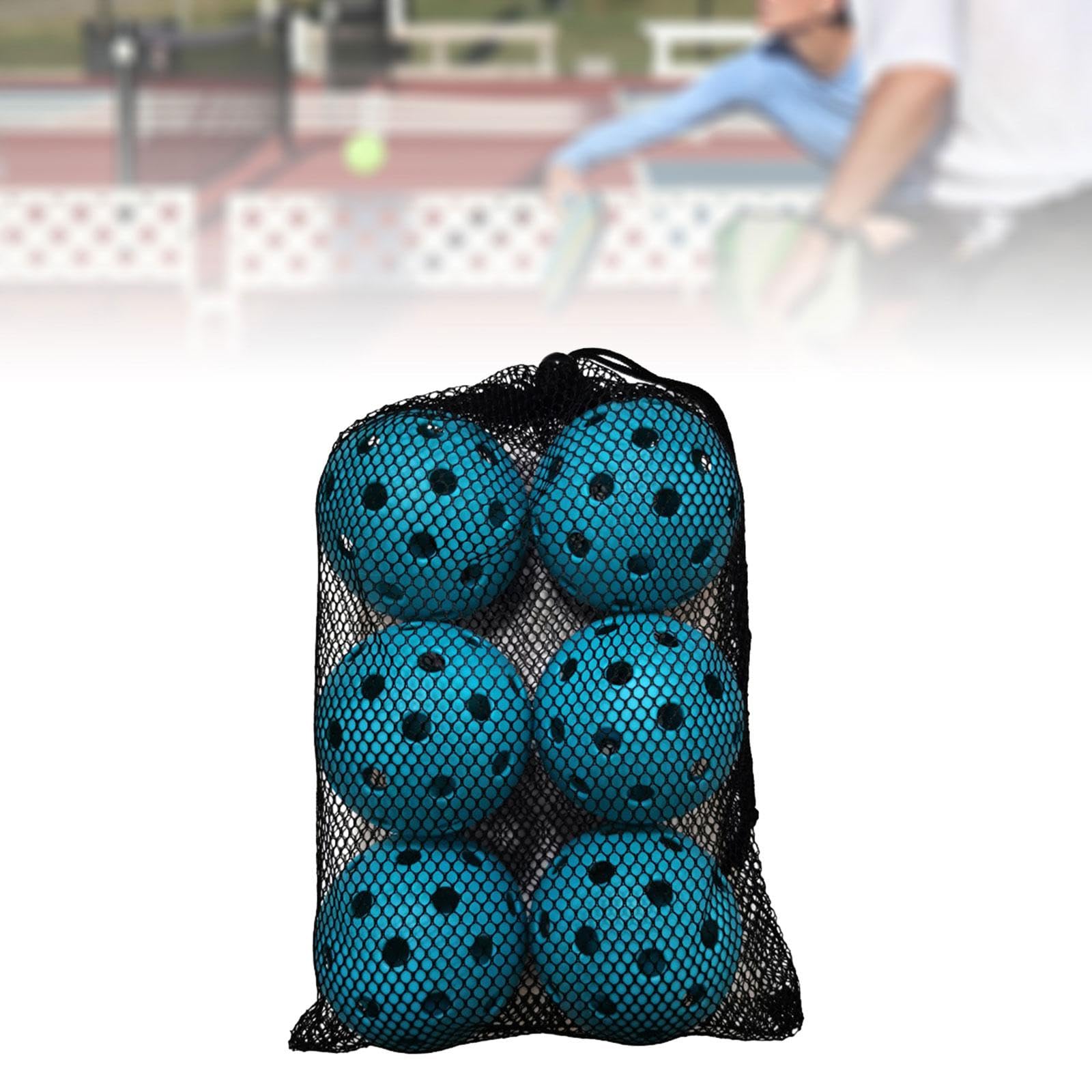 6 Pieces Pickleball Balls Official Size Ball For Indoor Outdoor Training | UK