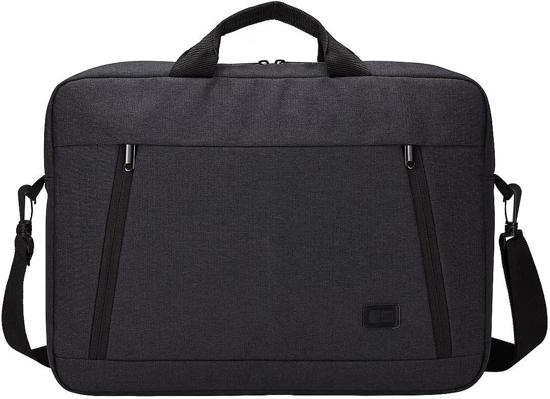 Case Logic Huxton 15.6" Laptop Attache, Fits Devices Up to 15.6", Polyester, 16.3 x 2.8 x 12.4, Black