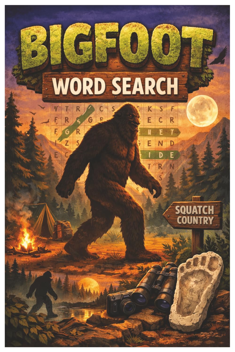 Bigfoot Word Search Puzzle Book: “A Fun and Mysterious Puzzle Adventure Featuring Cryptid-Themed Word Searches for Kids, Teens, and Adults”