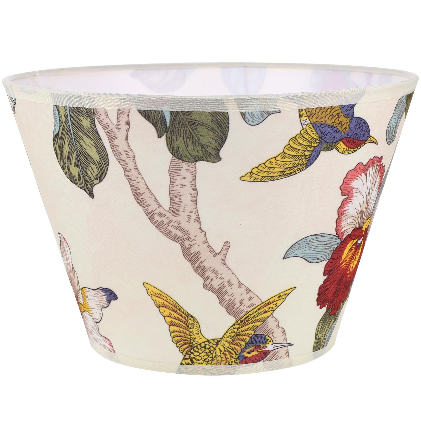 Gewebe E27 Lampenschirm Blumenmuster aus für Tischlampe