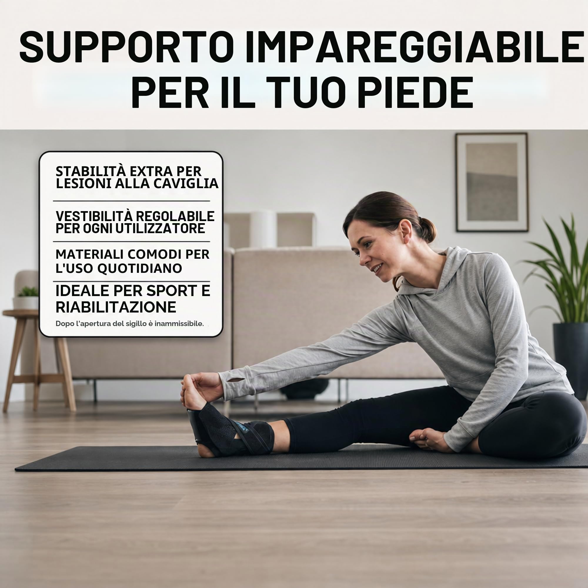 Aircast AirGo - Tutore per caviglia in diverse misure, per sinistra o destra, 1 pezzo, massimo comfort e stabilità ottimale per un rapido recupero e un movimento attivo (S, destra)