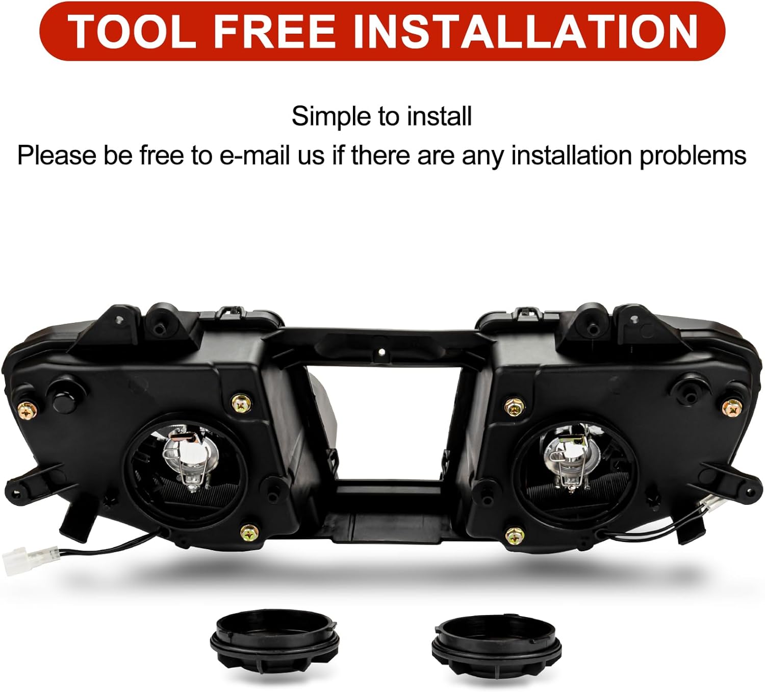 pslcustomerservice PSLER Motorcycle Front Headlight Head lamp light Assemblies for YZF R6 2008-2016 2008 2009 2010 2011 2012 2013 2014 2015 2016