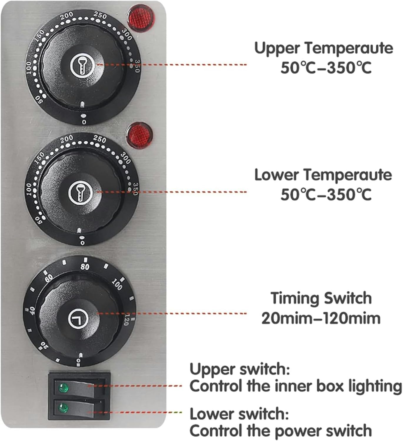 Commercial Pizza Oven Countertop, 16" Single Deck Layer,2000W Stainless Steel Electric Pizza Oven with Stone and Shelf, Multipurpose Indoor Pizza Maker