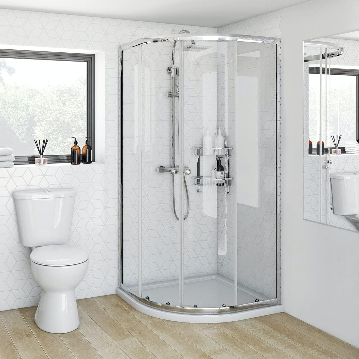 Clarity 4mm Quadrant Shower Enclosure 800 x 800 : Amazon.co.uk: DIY & Tools