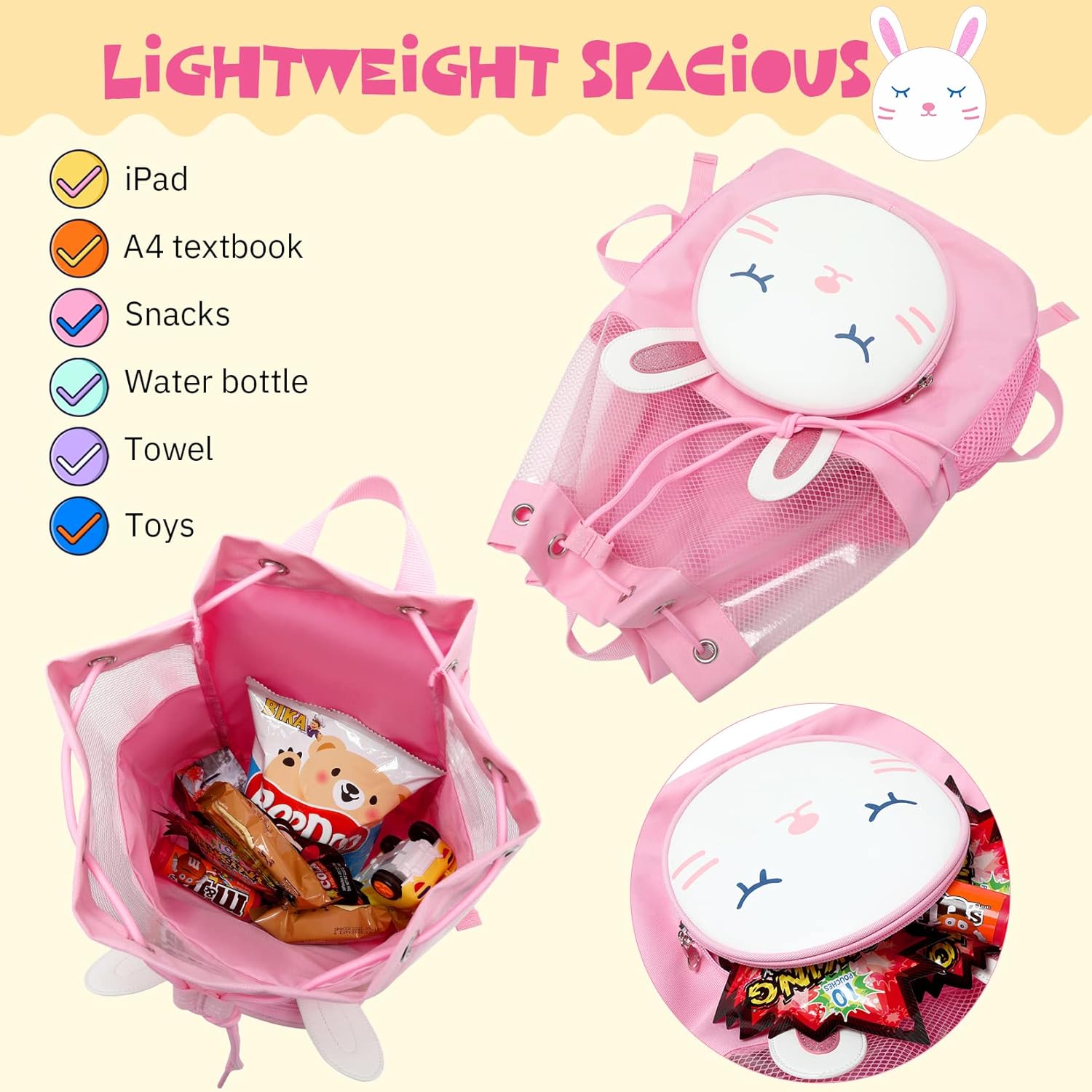 mygreen Drawstring Backpack Gym Cinch Bag for Swim Beach Sports Waterproof for Kids | for Swim, Beach, Sports