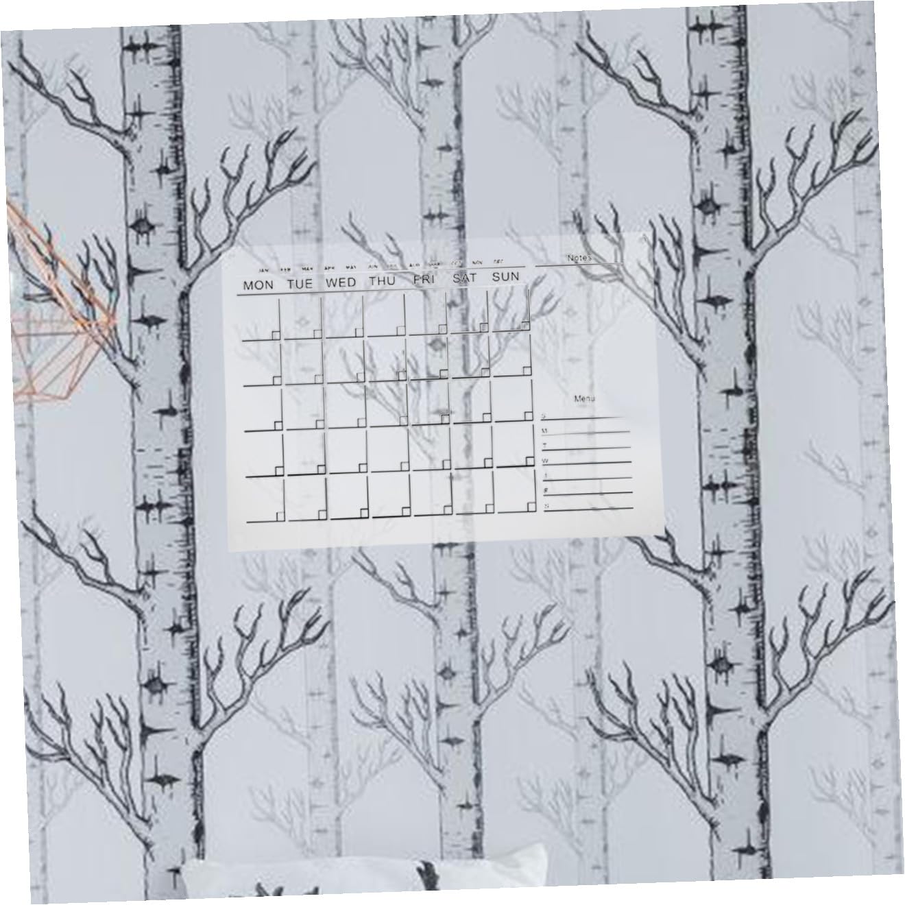 Healeved Acryl Kalender Wandplaner Abwischbar mit Whiteboard Stift Wochenplaner zur Wandmontage Transparent Robust und Wiederverwendbar Büro und Schulbedarf Zufällige Farbe