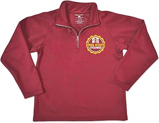 NCAA Iowa State Cyclones Youth Relay Quarter Zip Fleece, Size 14-16/Large, Cardinal