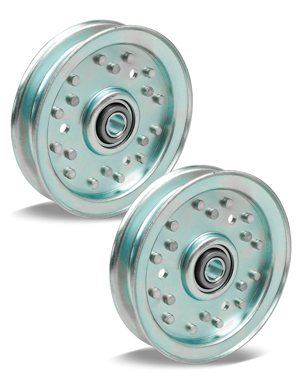 Flat Idler Pulley Fit for Bad Boy 033-6001-00 Dixie Chopper 30224 Oregon 78-009 280-850 Rotary 9891, 2 Pack