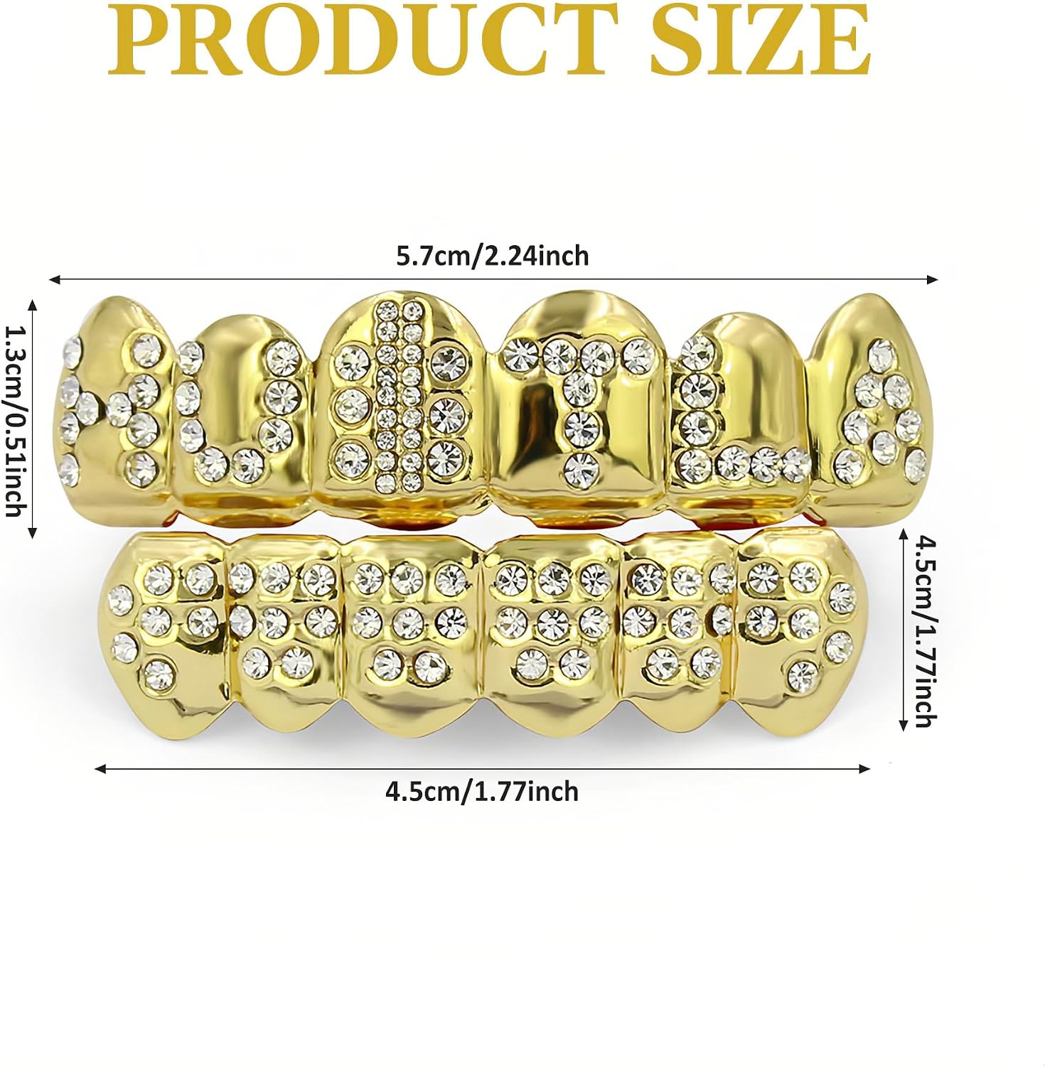 INSYOHO Diamond Grillz for Men Women - Mouth Grills for Teeth Grillz