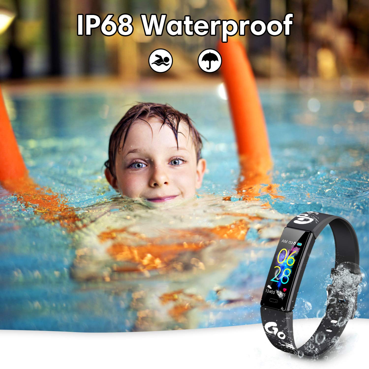 Buy GOGUM Slim Fitness Tracker with Replacement Band for Kids Girls