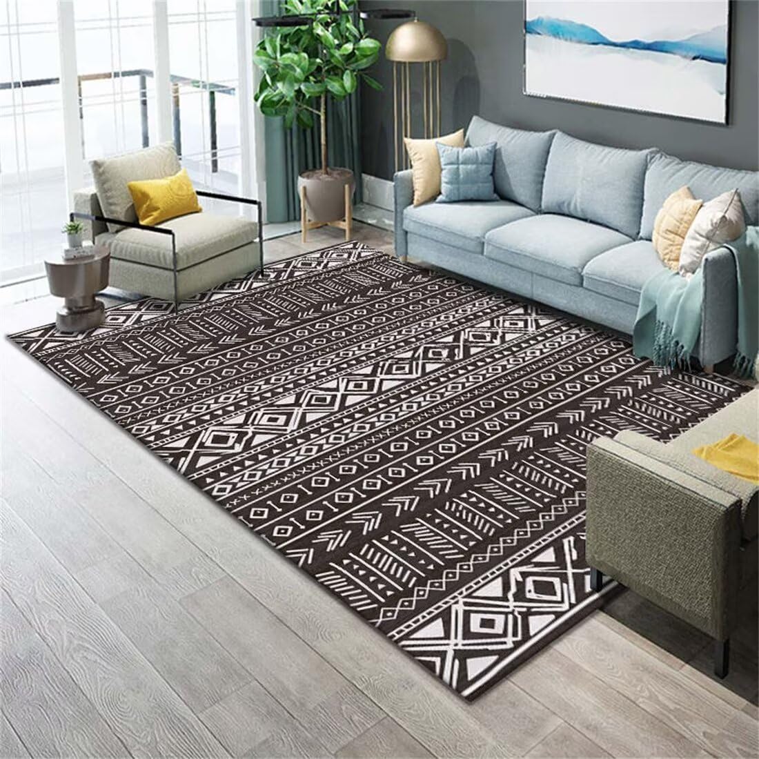 Tapis de chambre lavable anti-salissure fini les taches tenaces
