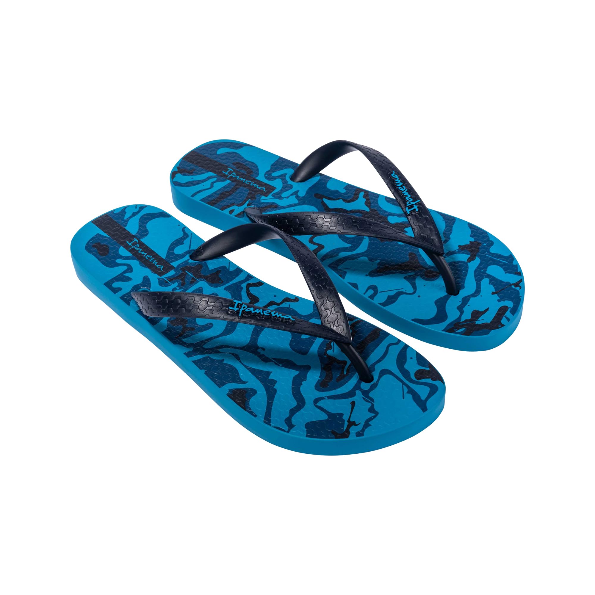 Ipanema Men's Tropical AD Flip Flops, Blue/Blue, 38 EU, blue, 6 UK