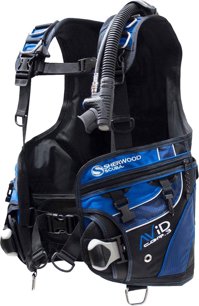 SHERWOOD SCUBA Avid BCD, Jacket Style, Accessory Ready for Flashlight, Knife, and Console Retractor