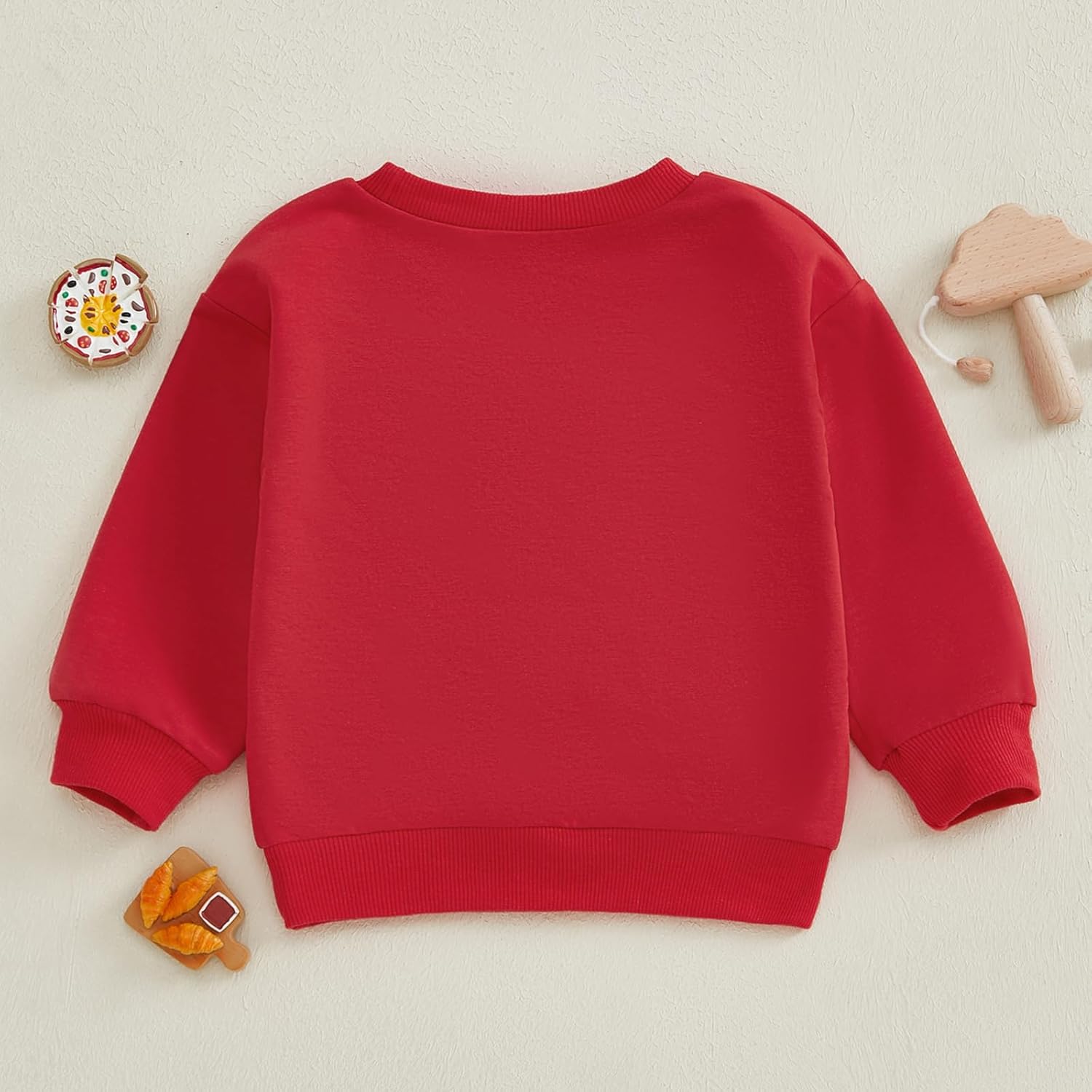 BeQeuewll Toddler Baby Girl Valentines Outfit Letter Embroidery Long Sleeve Sweatshirt Kids Girls Pullover Shirt Top - Image 6