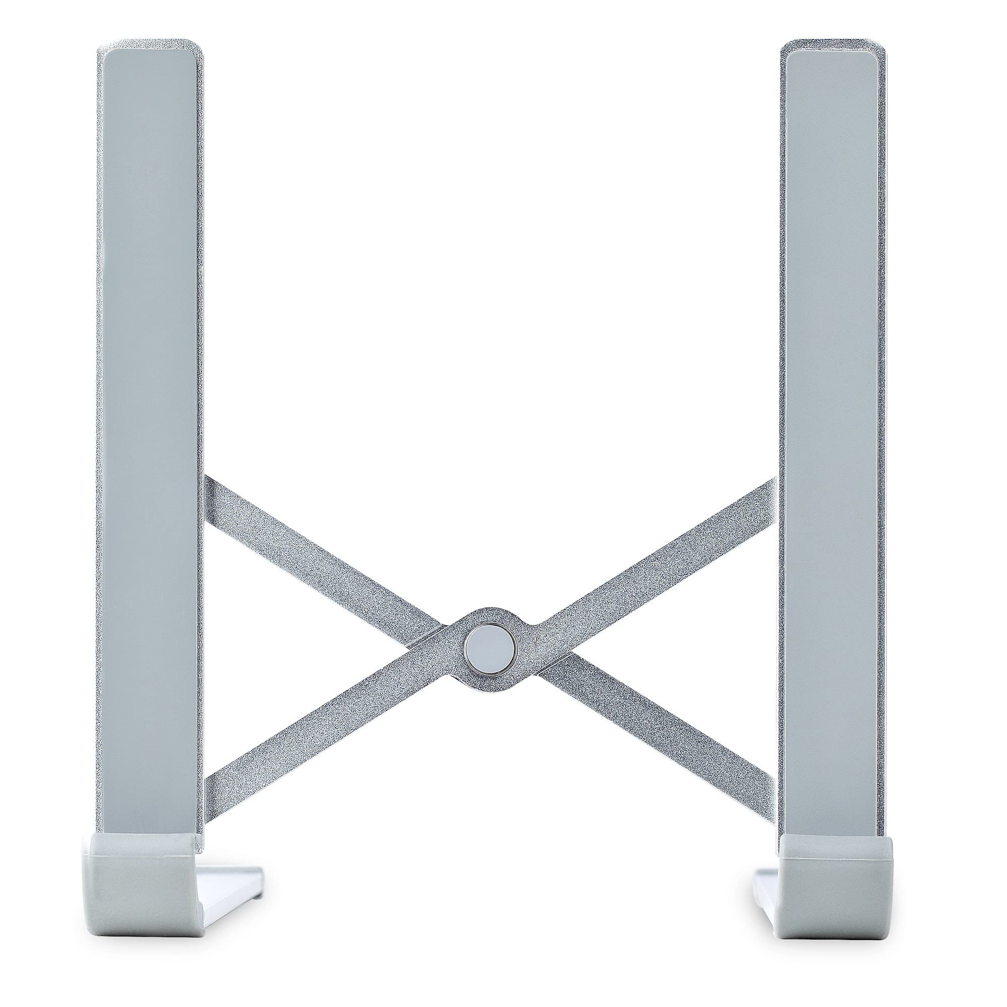 StarTech Faltbarer Laptopständer, Neigbar, Aluminium, Tragbar, bis 10kg | Höhenverstellbarer Notebookständer, Ergonomisch, Laptophalterung, Belüftetes Design