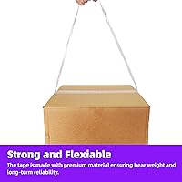 Vista 5 de Paquete de 6 cintas de embalaje transparentes con dispensador, resistente, cinta de embalaje transparente para embalaje, envío, sellado, etiquetado