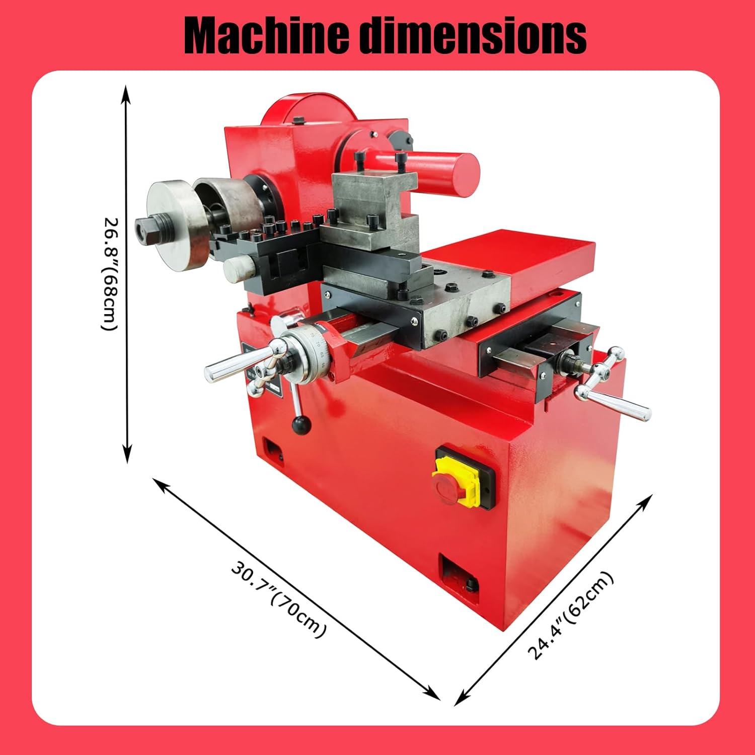 110V 1100W C9335 Brake Drum/Disc Lathe Small Automobile Brake Hub Plate Repair Machine Lathe Saddle Auto Repair Shop Auto Beauty Shop