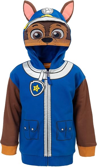 Paw Patrol Cosplay Fleece Zip-Up Hoodie Toddler to Little Kid