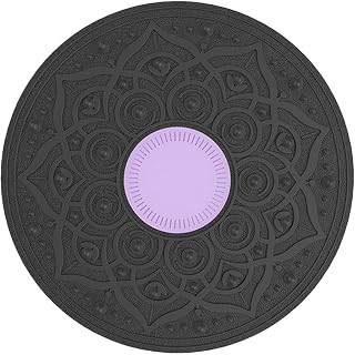 Wobble Balance Board - Non Slip Balancing Trainer With Massage Points, Shock Resistant Workout Core Exercise Equipment, 360 Degree Rotation | for Yoga Fitness Physical Healthy Improve Violet