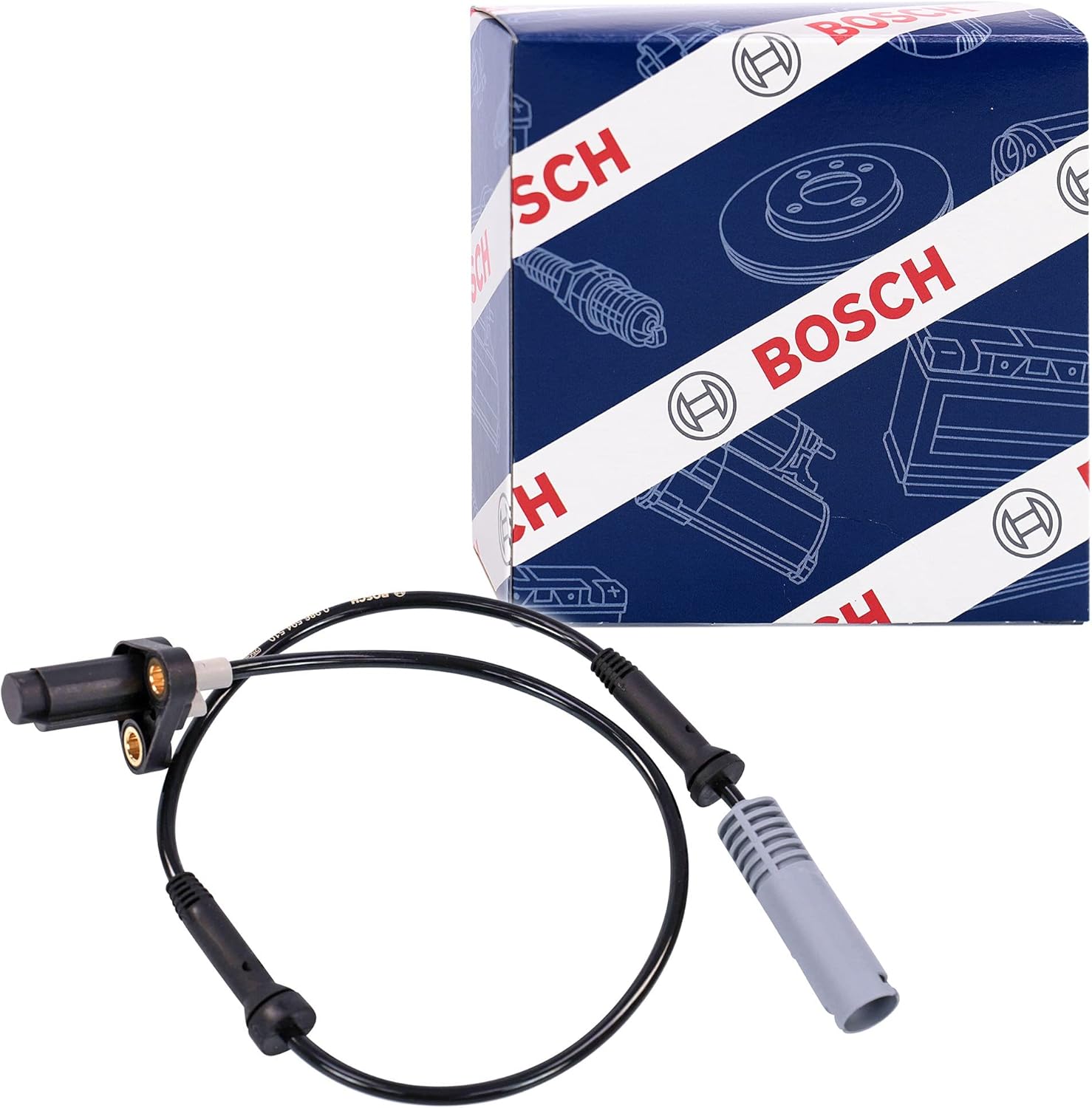BOSCH 0986594510 ABS Wheel Speed Sensor - Compatible with Select BMW 528i, 540i; FRONT