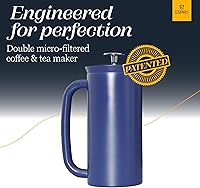 Vista 3 de ESPRO P7 French Press Acero inoxidable 304 – Cafetera de prensa francesa patentada de doble pared con aislamiento de microfiltro, preparación sin