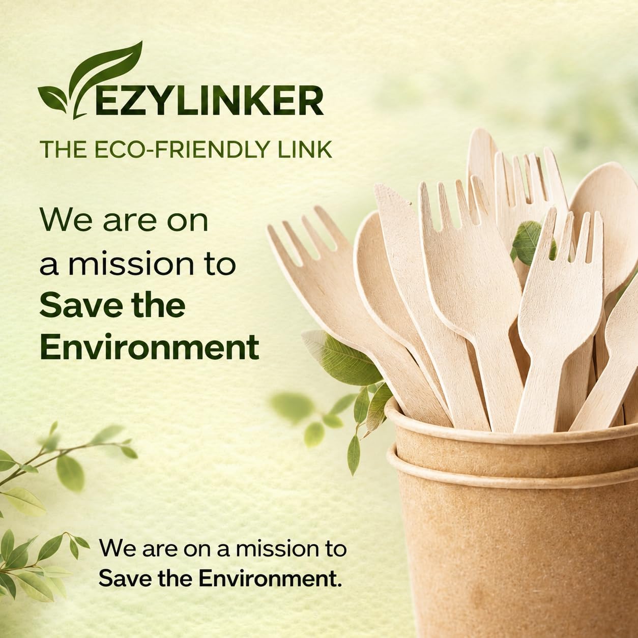 Eco-Friendly Wooden Cutlery Set - 150 Pcs -5