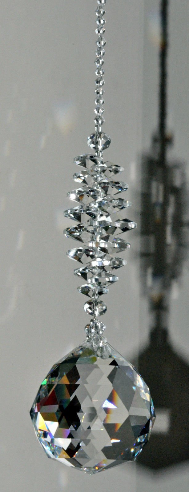 Large 50 mm Crystal Ball Suncatcher, Hanging Window decoration, Sun catcher, Rainbow Maker,