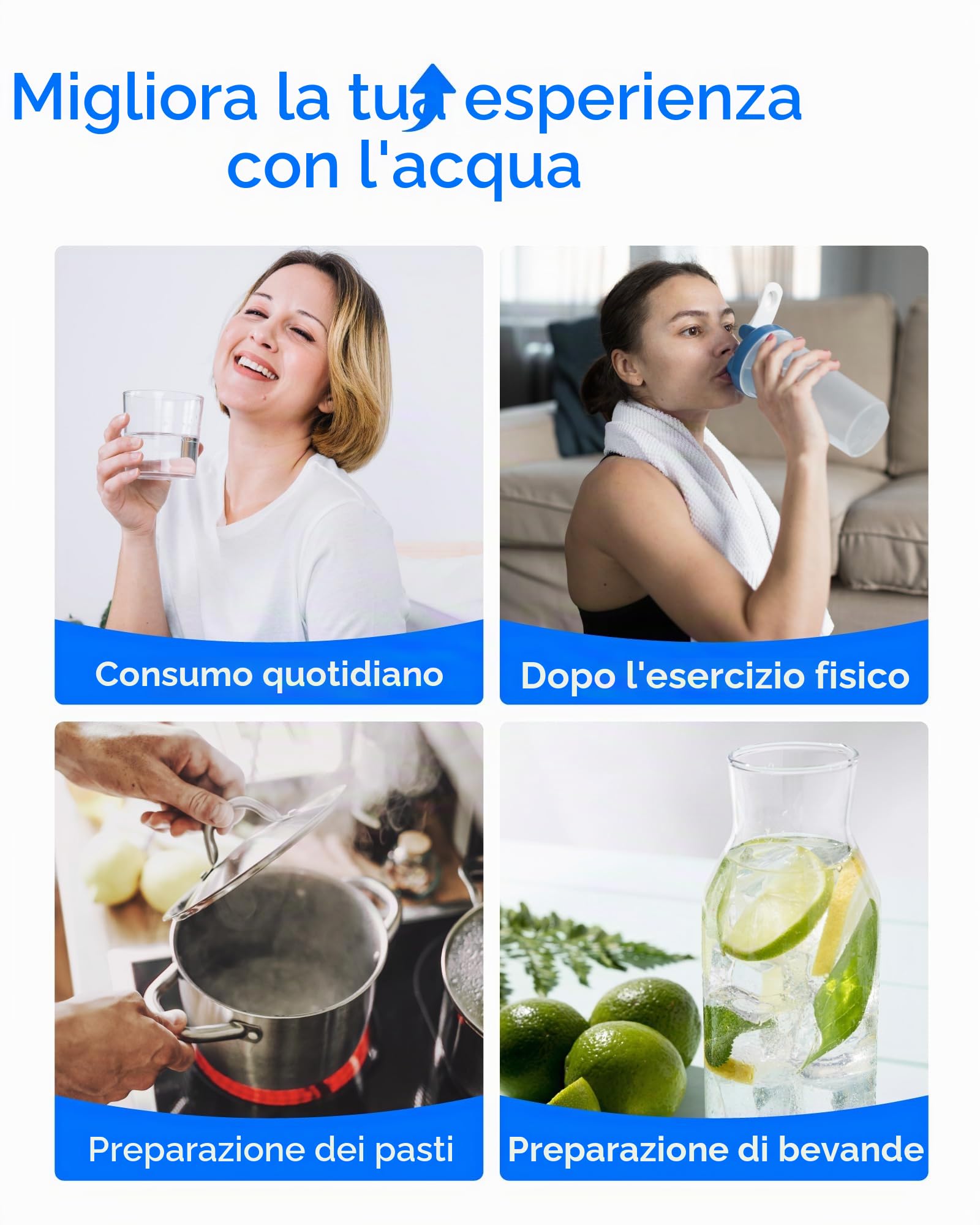Waterdrop G5P700-CF Filtro per Sistema RO G5P700 | Durata di 6 Mesi, Sostituzione Facile, Lunga Durata, Filtro a Osmosi Inversa Sottolavello, senza Minerali Aggiunti