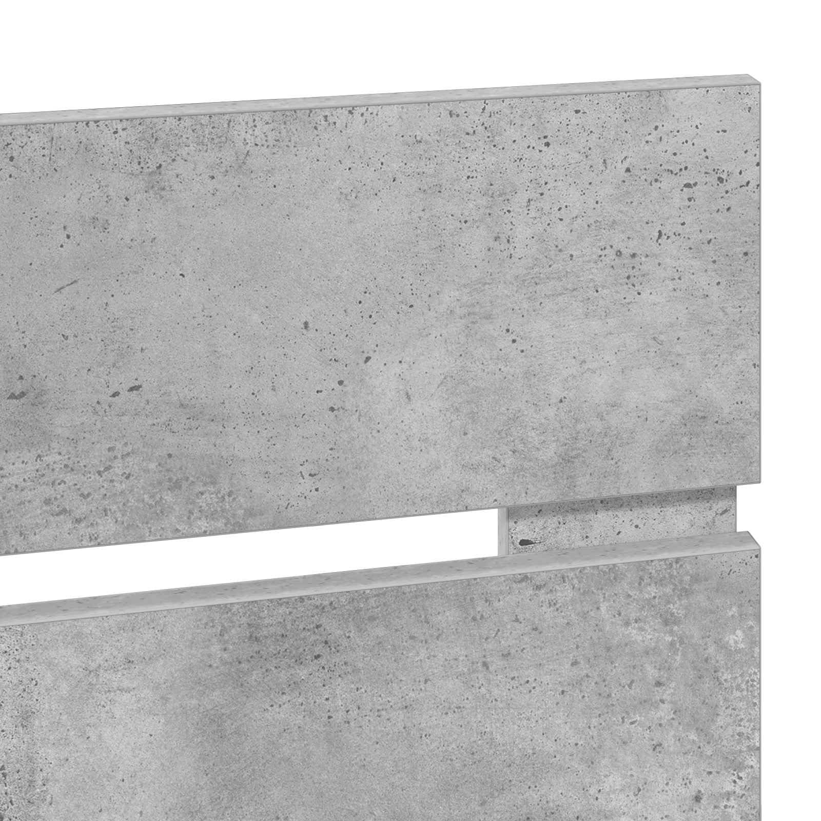 vidaXL Cabecero Gris Concreto Madera contrachapada, Cabecera Moderna y Rectangular, Toque Chic para tu Dormitorio, solución Sencilla para el Descanso