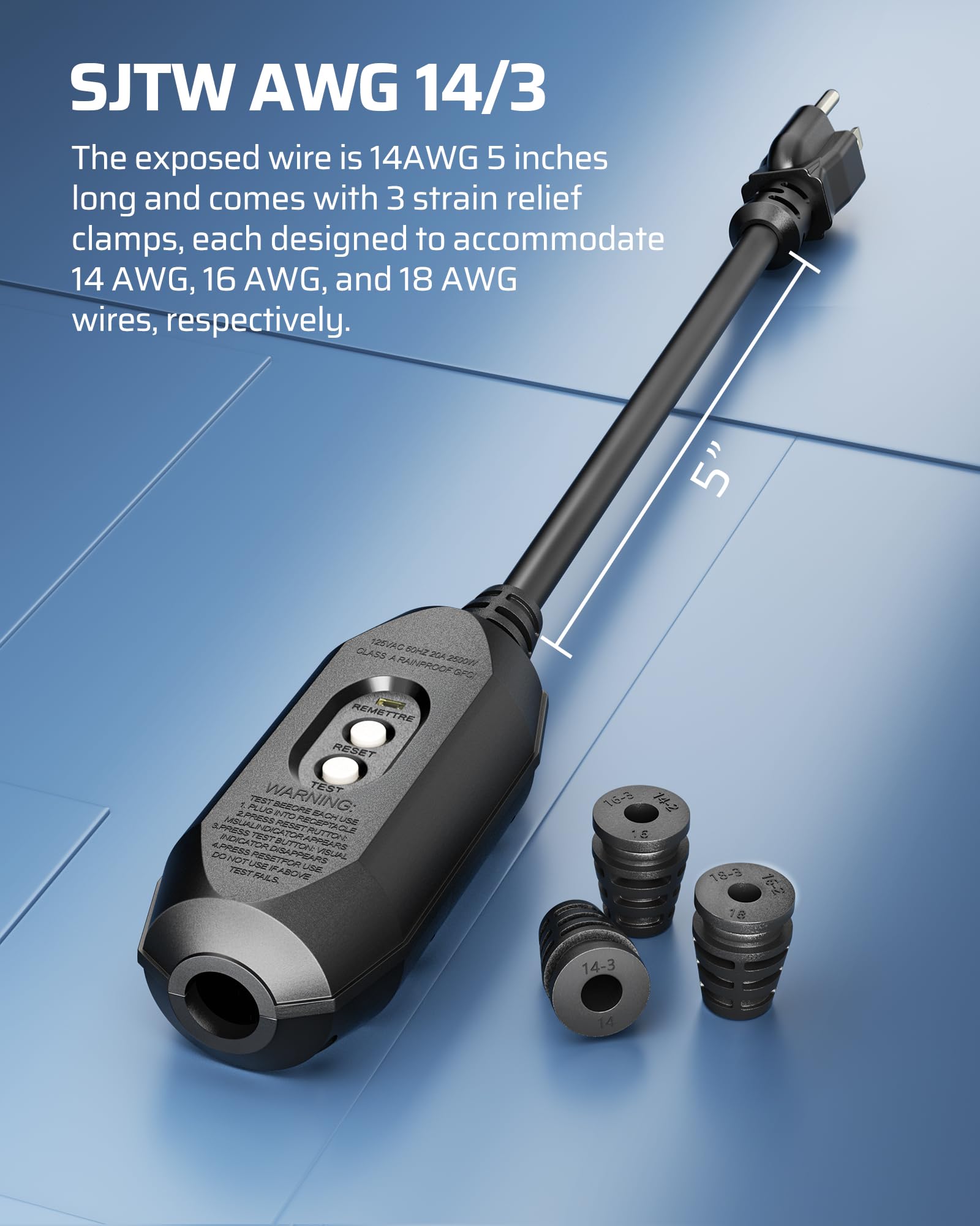 DEWENWILS GFCI Plug Replacement - Auto Reset -4