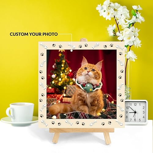 Miniatura 9 de Marco de fotos de perro personalizado con caballete, regalo conmemorativo personalizado para mascotas para amantes de las mascotas, retrato