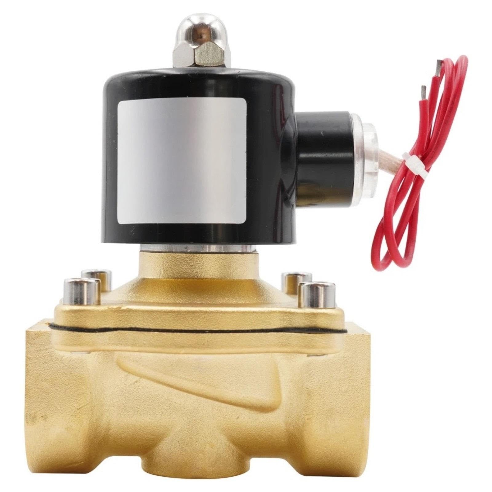 Électrovanne électrique en laiton pneumatique haute résistance DN50 DC 24V stable
