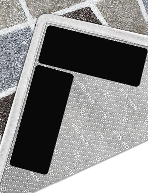 TOYPOPOR 16 Pack Rug Grippers 5'' x 2'', Non Slip Rectangle Rug Pads for Rugs Carpet Runners, On Hardwood Floors Wood Floors and Tiles, Keep Your Rug in Place, Make Corner Flat, Washable and Reusable