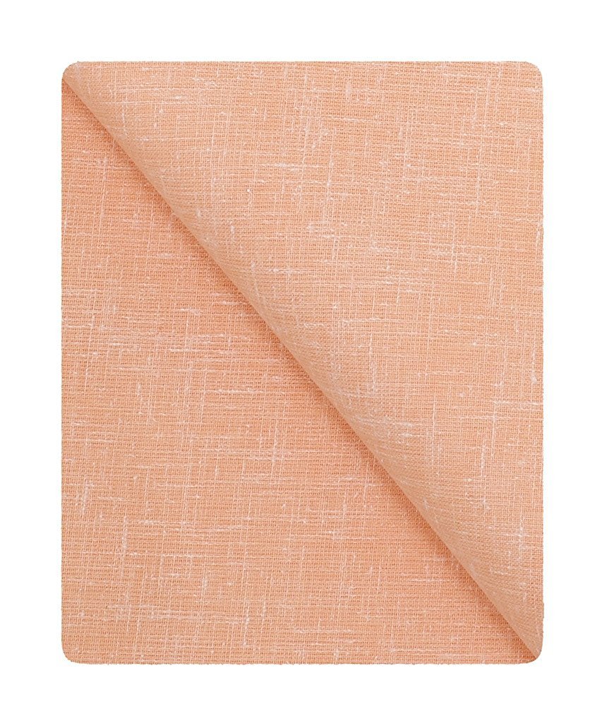 kundan sulz gwalior Men's Executive Linen Blended Cotton Shirt Piece ( 1 Shirt Piece for Men ) (Peach)-picture-30