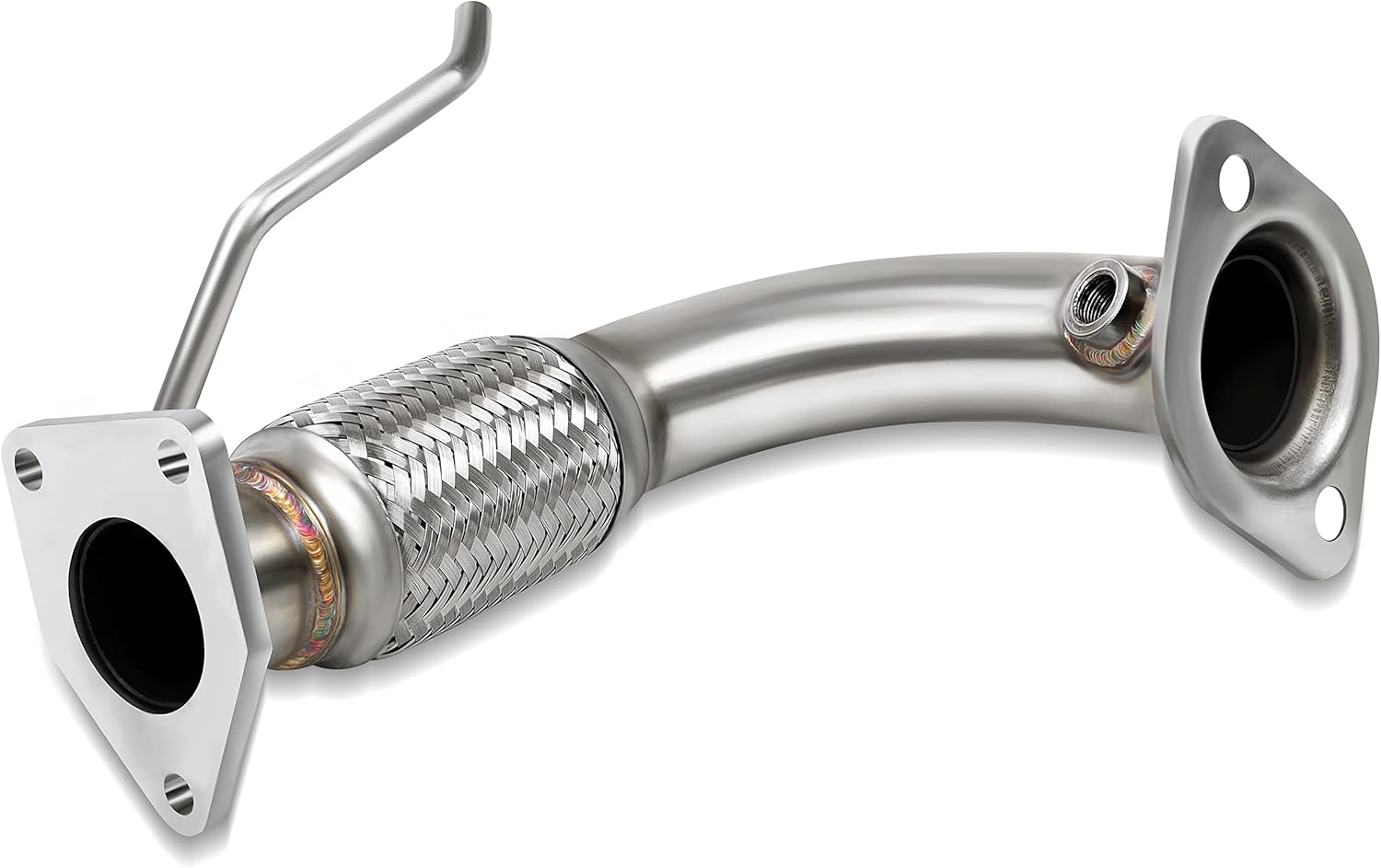 JY PERFORMANCE Front Flex Pipe Compatible With 2003-2007 2.4L Honda Accord Stainless Steel