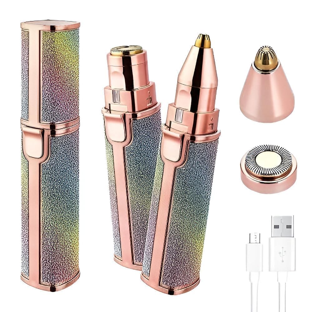 zedx Portable eyebrow trimmer, facial hair remover,Face, Lips, Nose Hair Removal Electric Trimmer with Light-image-10