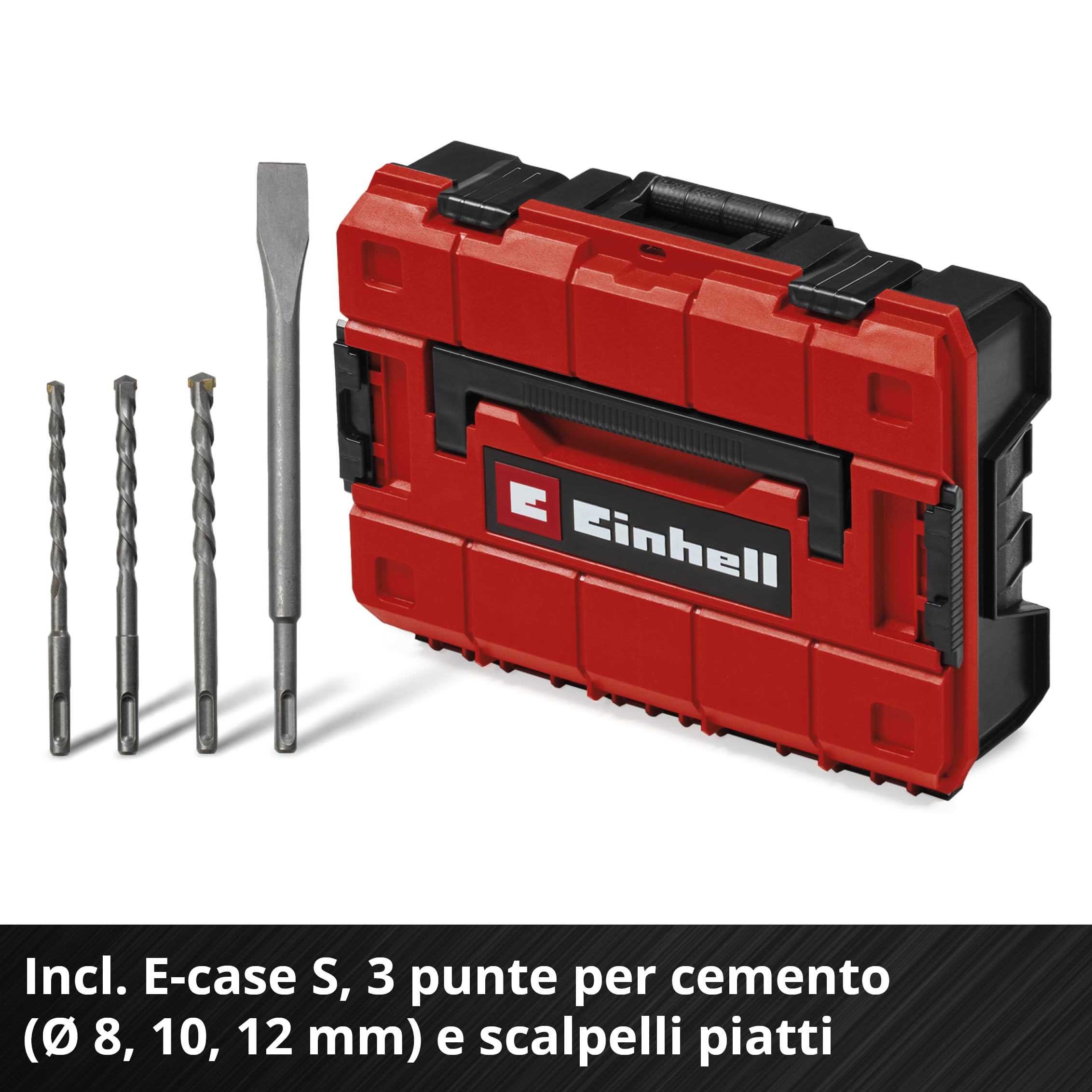 Tassellatore Einhell Professional TP-HD 18/28 Li BL +4 (1x 3,0Ah+) Power X-Change (18 V, Brushless, 3 J, SDS-plus, 4 funzioni, accessori, batteria da 3,0 Ah + caricabatterie)