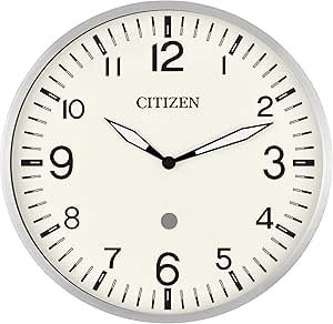 Citizen Clocks CC5012 Citizen Smart Echo Compatible Wall Clock with Multiple Timers, Silver