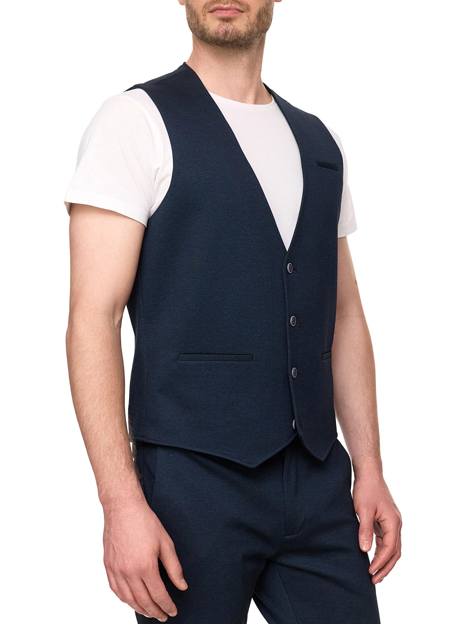 JEFF Gilet da uomo JFFinn con Ponti Roma elasticizzato in 4 direzioni | Gilet da uomo