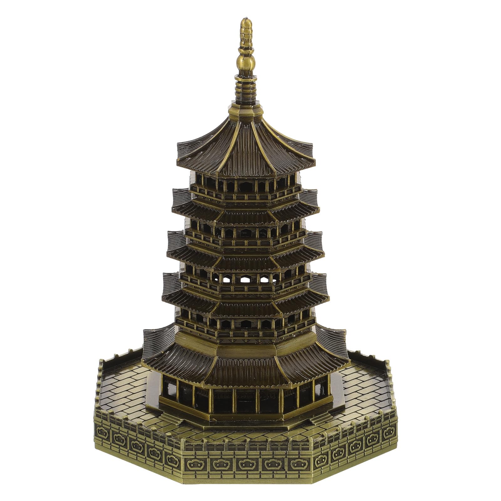 Figurine miniature pagode pour jardin zen et décoration de bonsaï