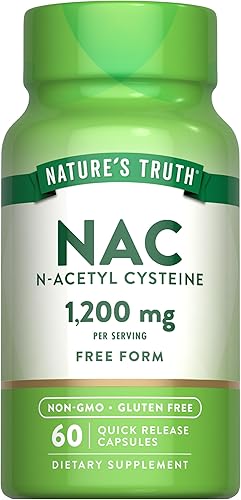 Truth de la naturaleza Nac n-acetyl cystine 600mg Extracto, 60Count