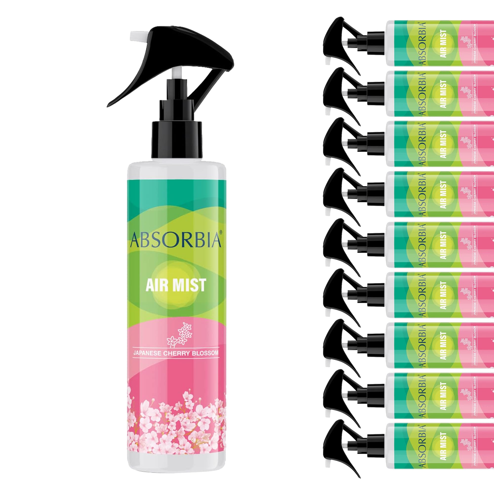 ABSORBIA Room Freshener spray, Instantly Freshens the air with Japanese cherry blossom Fragrance | Pack of 9 | Essential Oil Aroma Works like therapy - 200ML, 1000+ sprays(Approx)…… (B0CHRZX3DG) Amazon Price History, Amazon Price Tracker