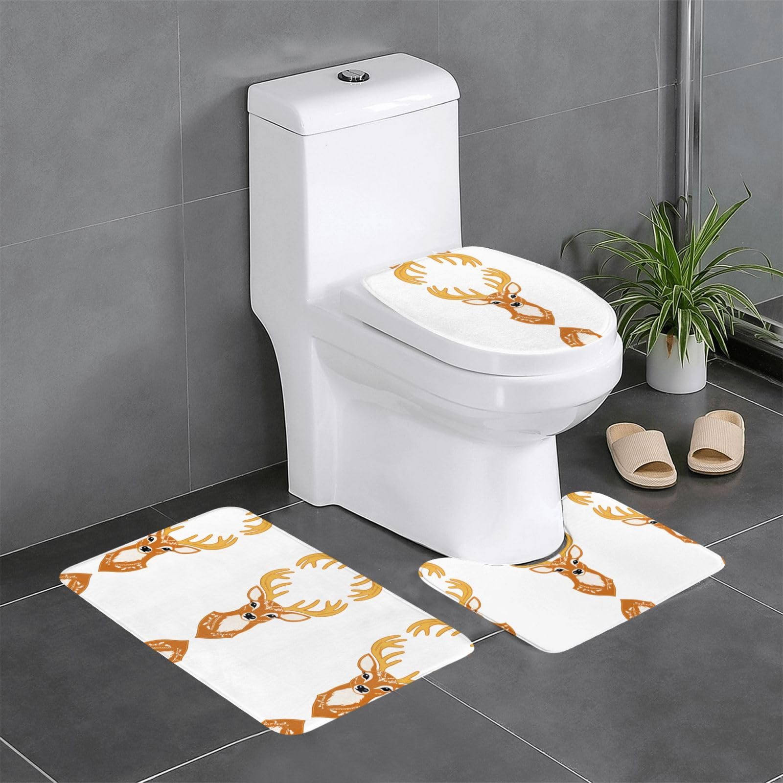 Tapis de salle de bain antidérapants WHJDPP pour une ambiance nature et cocooning au réveil