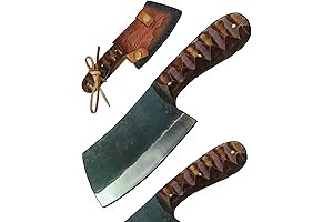 Handmade Mini Cleaver Knife with Premium Sheath