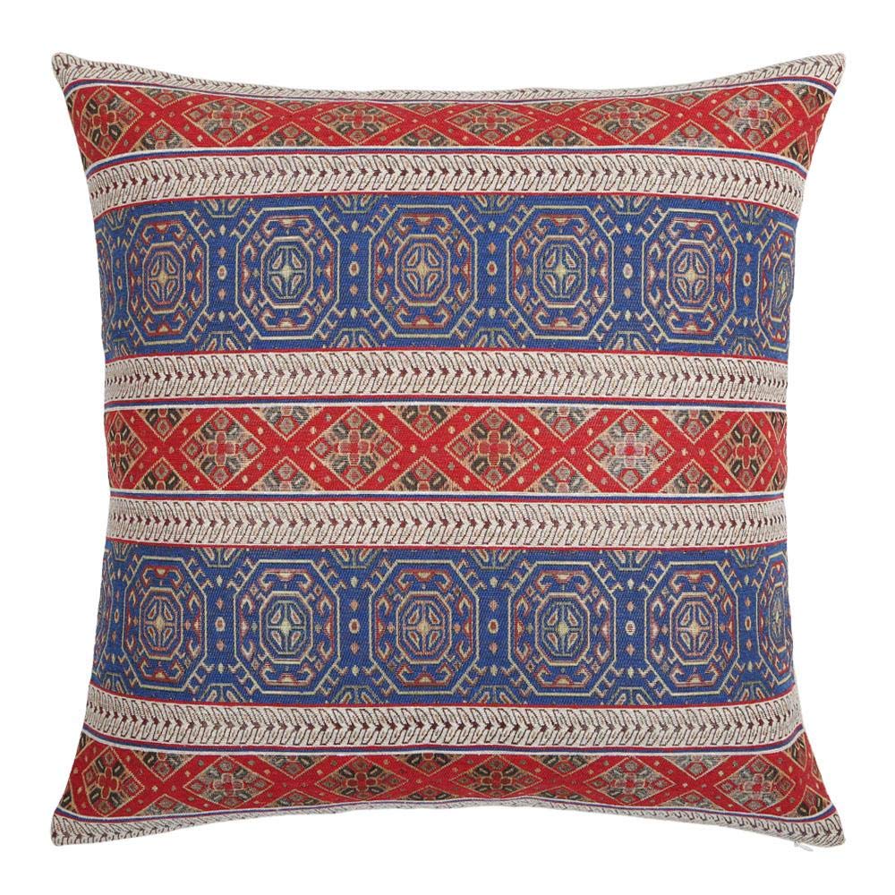 Pillowerus Large Kilim Throw Pillow Covers Red And Blue 22
