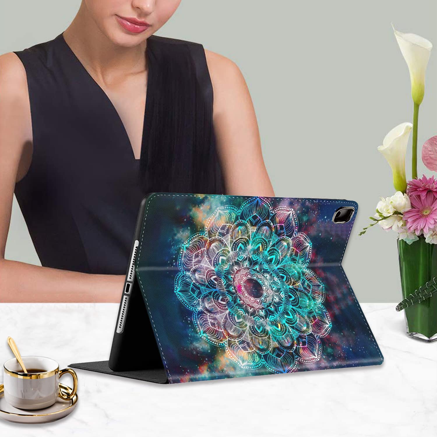 Case For IPad 10.2\" 8th Gen 2020 / 7th Gen 2019 / IPad Air 10.5\" 2019 / IPad Pro 10.5\",Multi-Angle View Adjustable Stand Auto Wake/Slee , Be Still And Know That