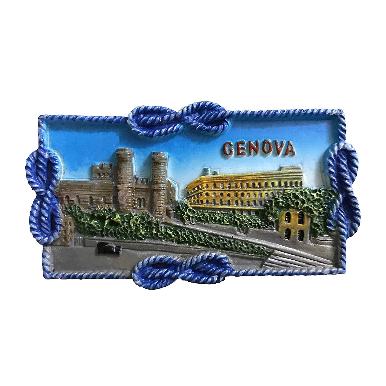 Muyu Magnet 17 Genova Italy 3D Fridge Magnet Travel Sticker Souvenir,Home & Kitchen Decoration Refrigerator Magnet