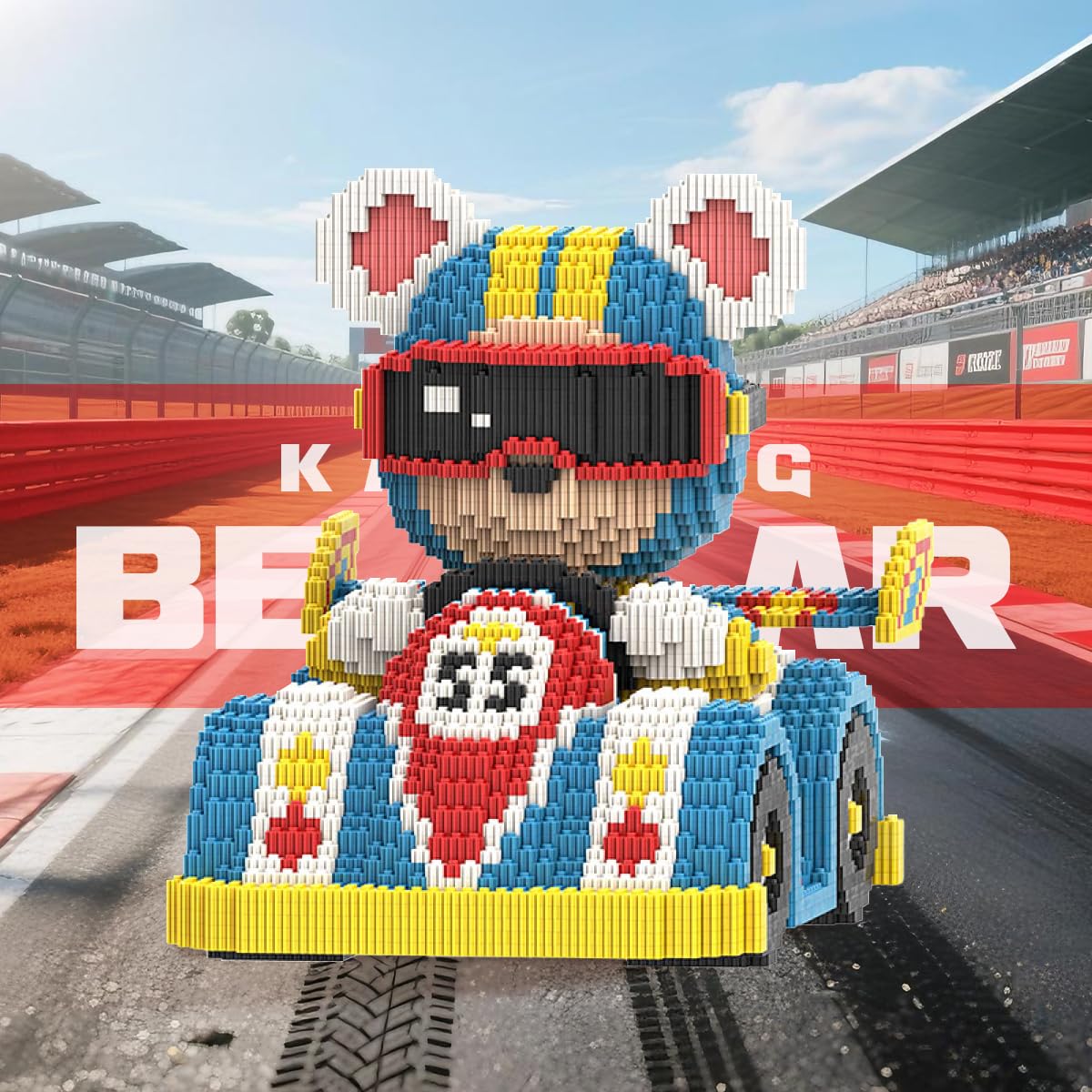 DAHONPA Karting Bear Micro Building Blocks Set (6850 Pieces) Gift for Adults and Kids - Image 2