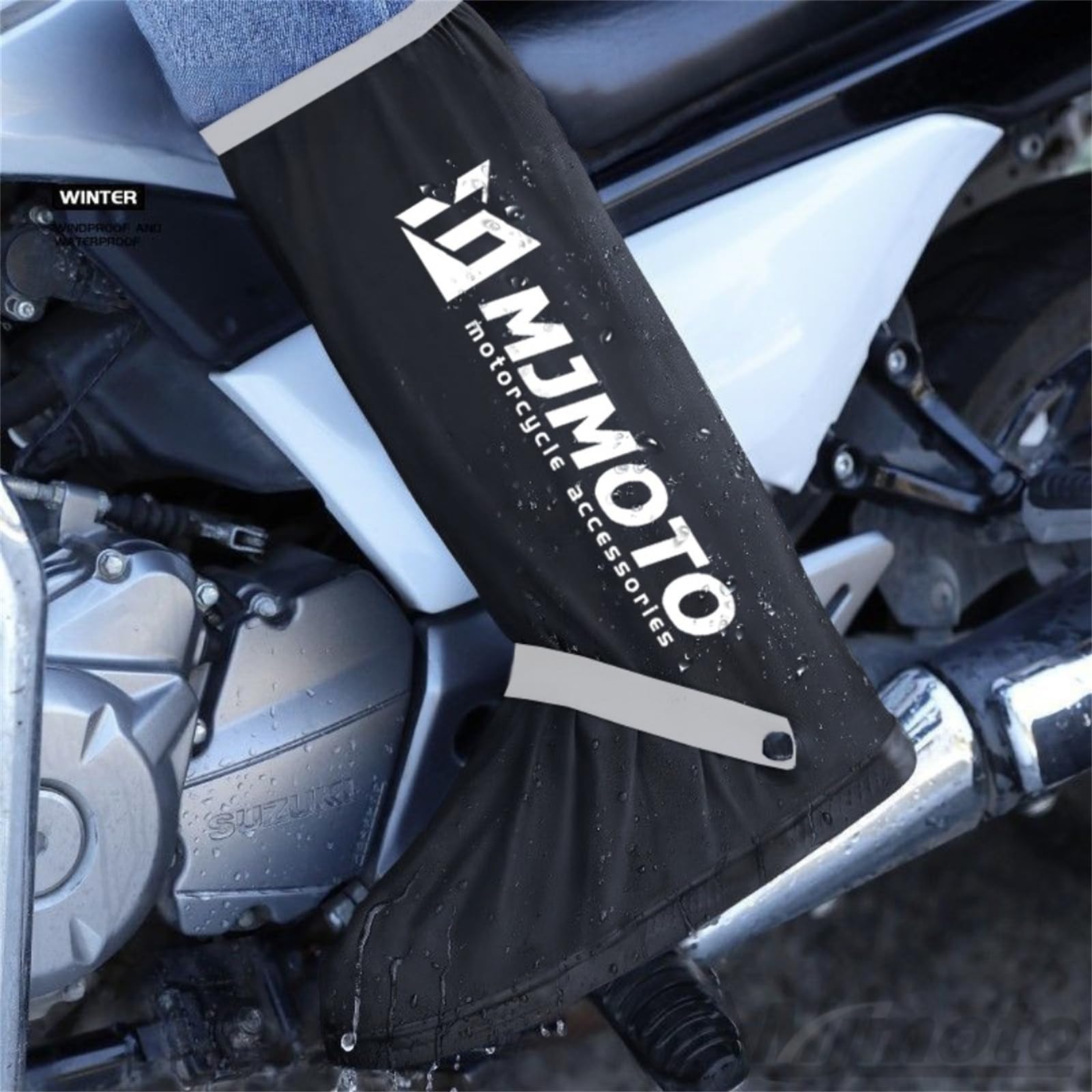Hochrohrowe pokrowce na buty motocyklowe, kreatywne, wodoodporne, wielokrotnego użytku, do jazdy na motocyklu, jazdy na rowerze, na kalosze przeciwdeszczowe, odporne na deszcz, pokrowiec na